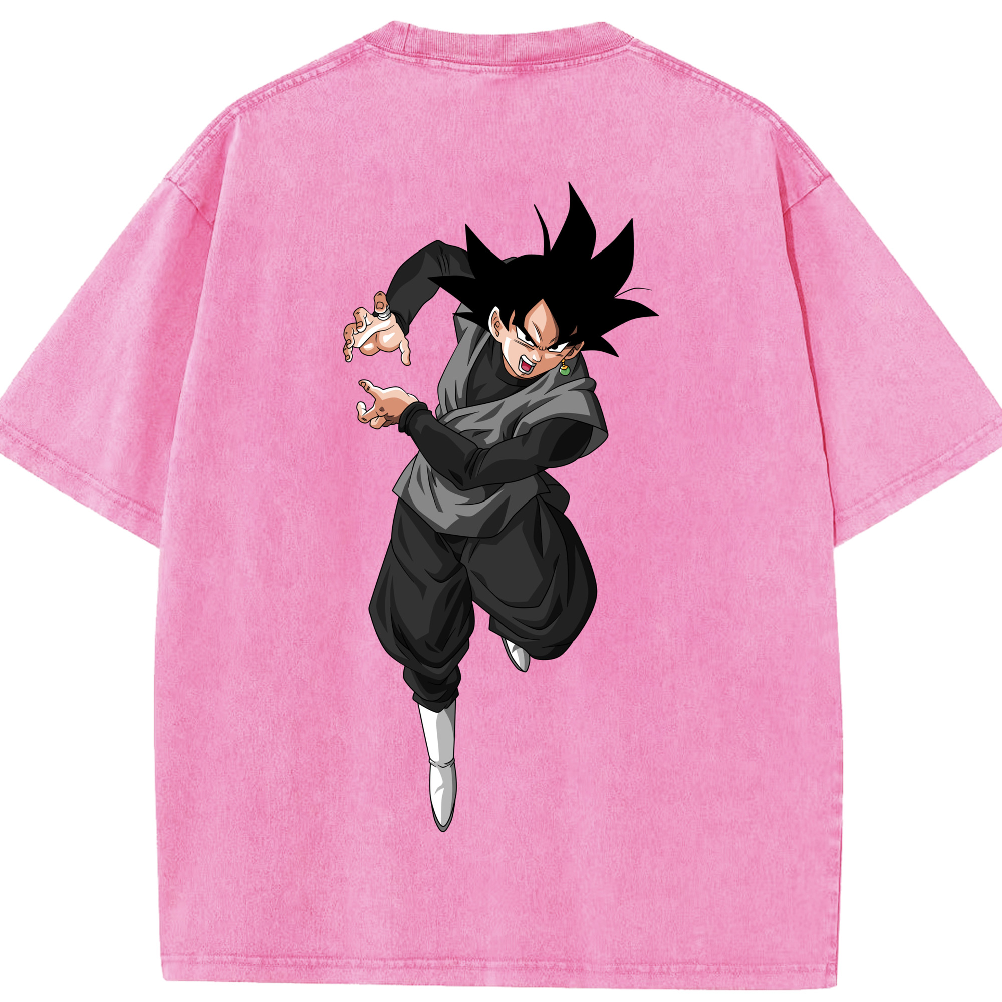 （画像用） ドラゴンボール ベジータ四世（Bejīta Yonsei）DRAGON BALL Vegeta IV 綿100% ヴィンテージ風 半袖Tシャツ（背面プリント）